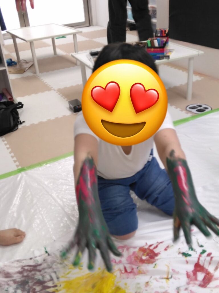 4月5日☆toiro小田原☆絵の具遊びをしたよ♬ oda 768x1024 - 4月5日☆toiro小田原☆絵の具遊びをしたよ♬
