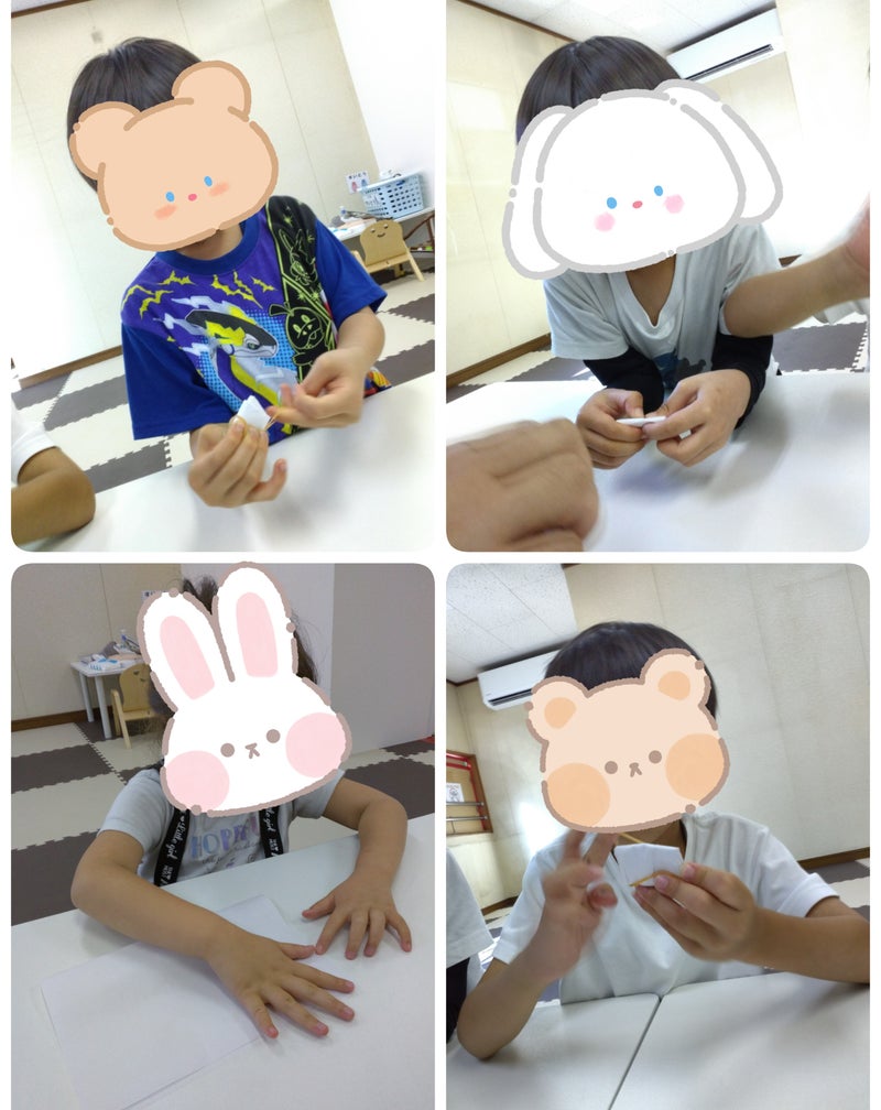 t 162 - 5月16日・23日☆toiro愛川②☆季節の壁面制作（あじさい）￼