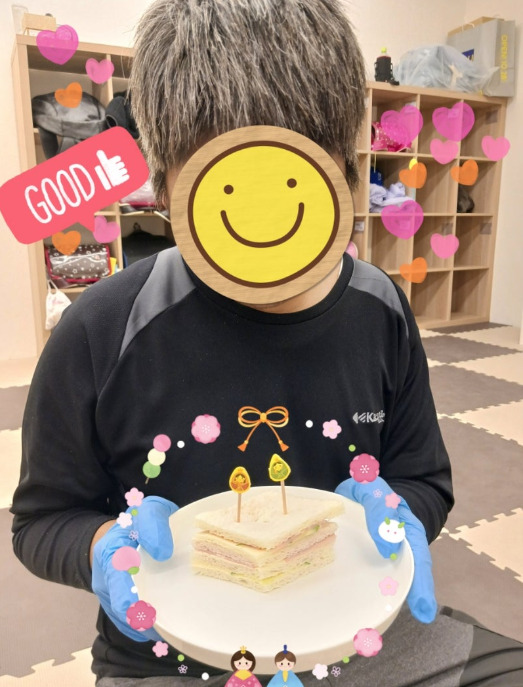 ★3月2日(月) トイロ桜ヶ丘第2教室 『ひし餅風サンドイッチ作り』 f26410b6c700ee8bf6d8d9b815d1affa - ★3月2日(月) トイロ桜ヶ丘第2教室 『ひし餅風サンドイッチ作り』