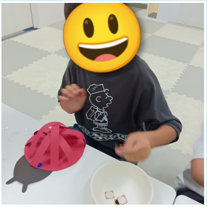28f1db77c307a039c28f9b6e30b64909 - 5月22日（金）　立体テントウムシを作ったよ