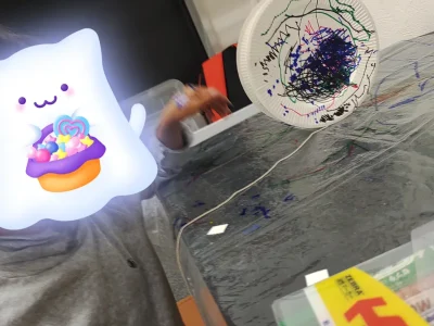 t 15 400x300 - toiroすすき野　紙皿ヨーヨー作り