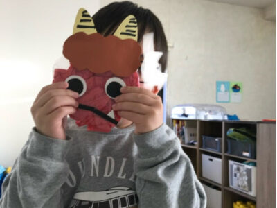 42ab35ac786ed8147b6b748036ac65af 400x300 - 鬼のお面づくり